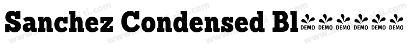Sanchez Condensed Bl字体转换